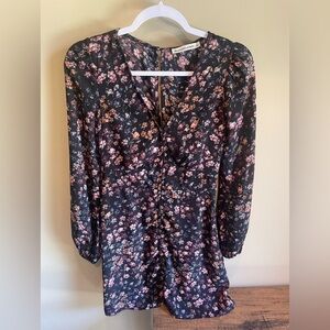 Vintage Y2k Abercrombie & Fitch Day  Dress Mini Floral  Size small Babydoll